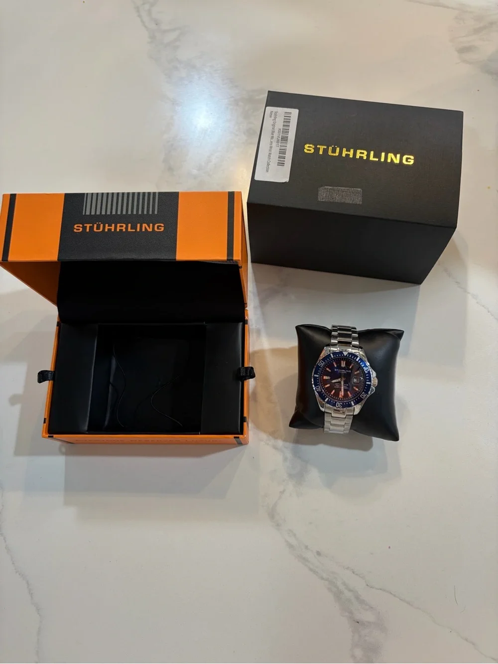 Men’s Stuhrling Original Blue Wrist Watch